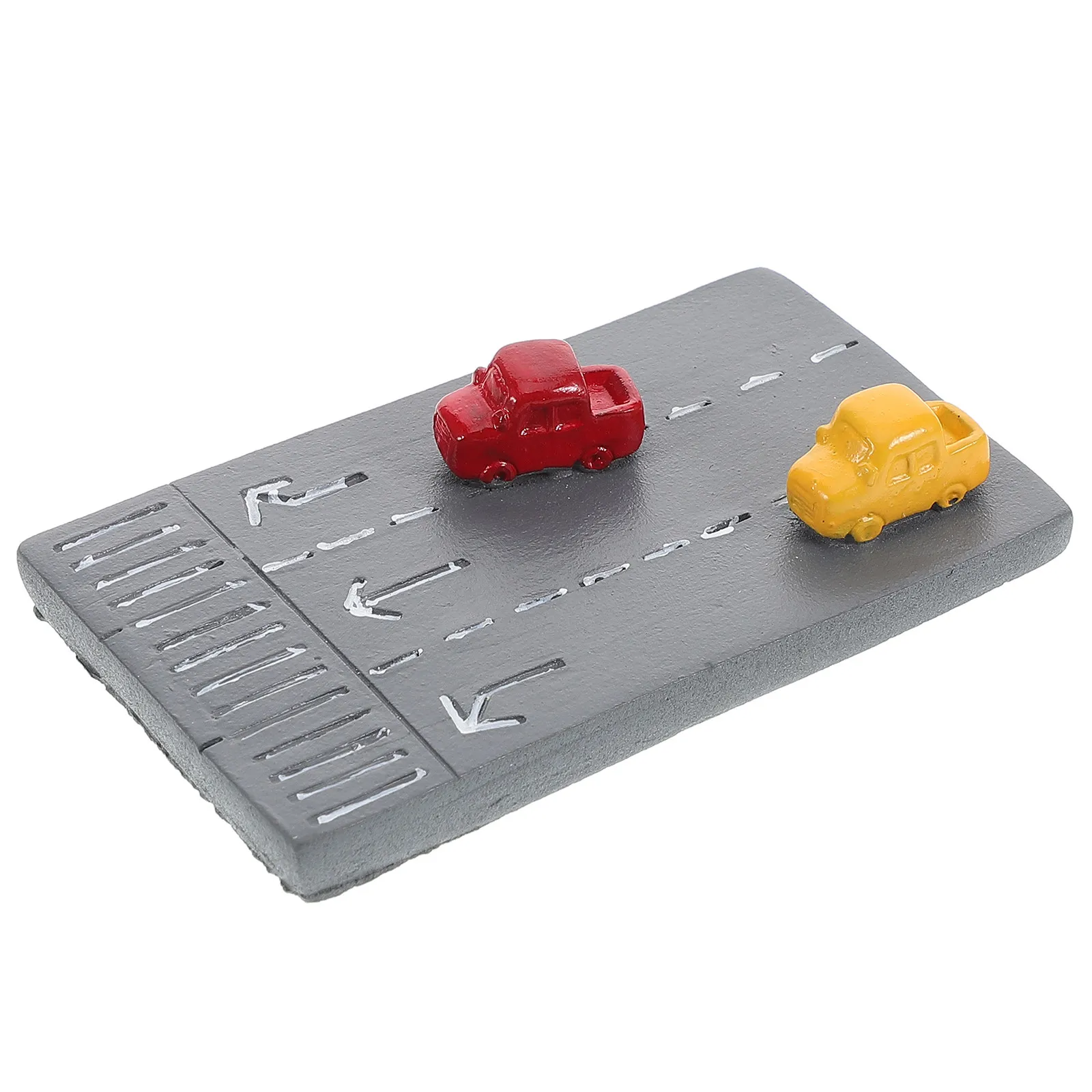 Miniature Highway Resin Craft Sand Table Micro Landscape Street Decorations Cake Topper Street Markings Sensory Bin Supplies