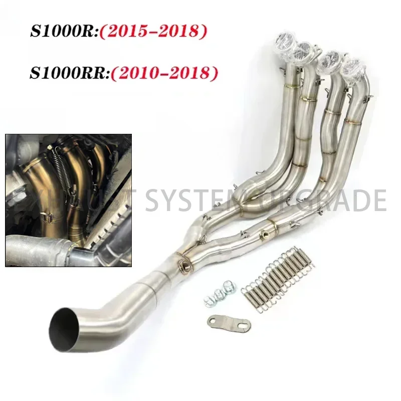 Motorcycle Full Systems Exhaust Stainless 2010 2011 2012 2013 2014 2015 2016 2017 2018 Years For BMW S1000R/S1000RR 60mm