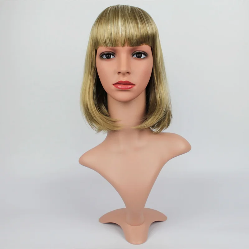 Realistic Female Dummy Head Model Mannequin  Heads with Wig Hair Fot Hat Jewelry Dispaly