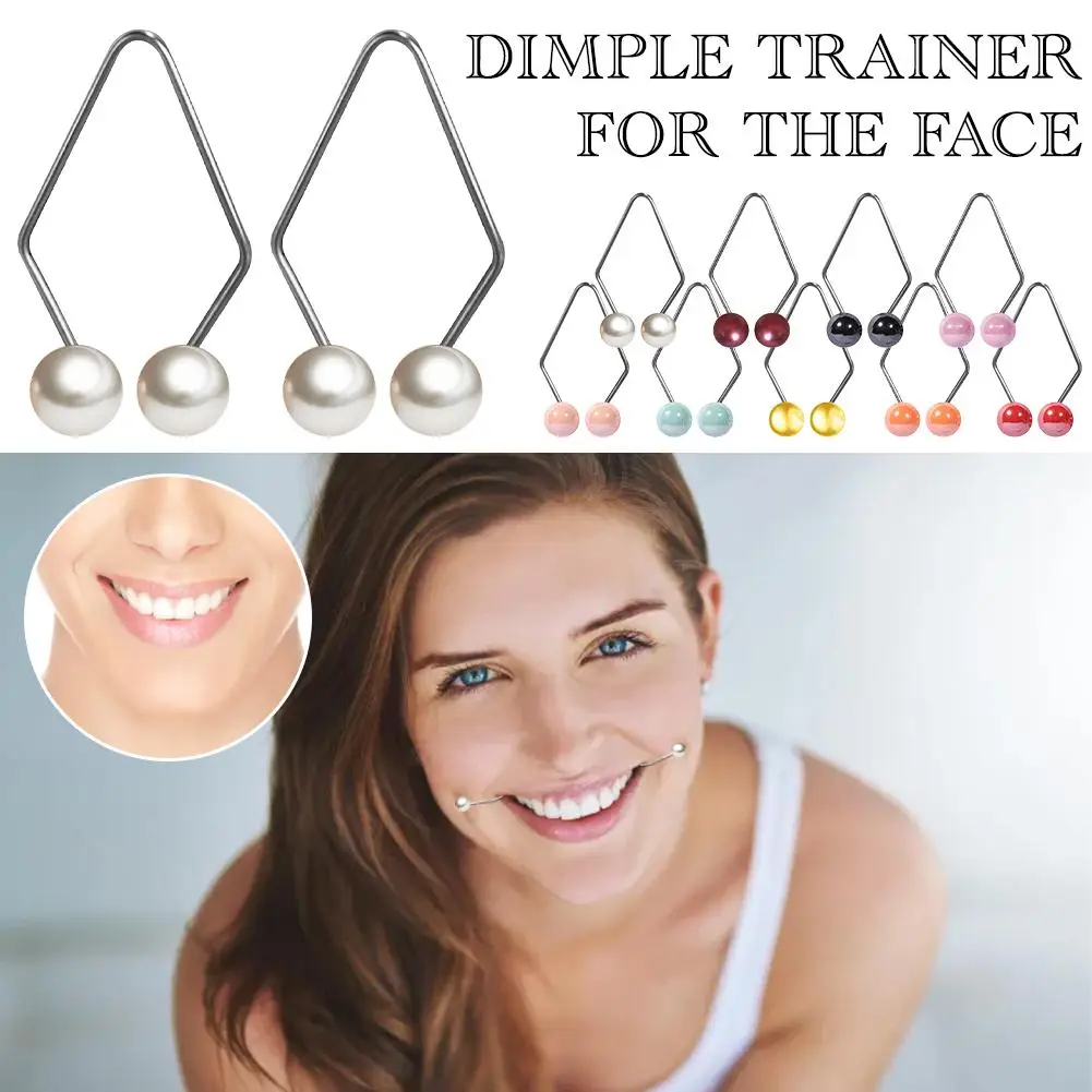 

NEW 1Pair Dimple Makers For Women Fashion Ewelry Accessories Dimple Trainer For The Face Easy To Wear Develop Smile Beauty Tools