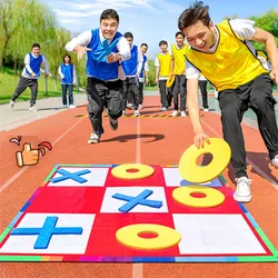 Gobang Outdoor Games Sport Toys Tic Tac Toe Relay Race Backgammon Team Building Teamwork Speed Intellectual Kids Family