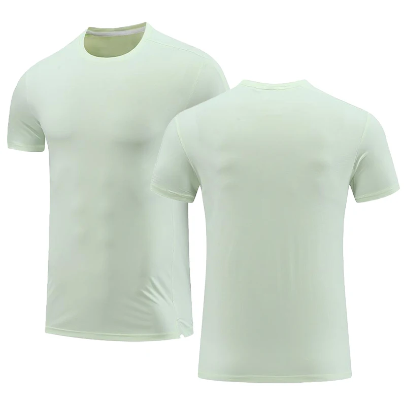 Quick Dry Sports shirt Men Gym Clothing Running T-shirts Fitness Training Sportswear Green Jogging Tshirt