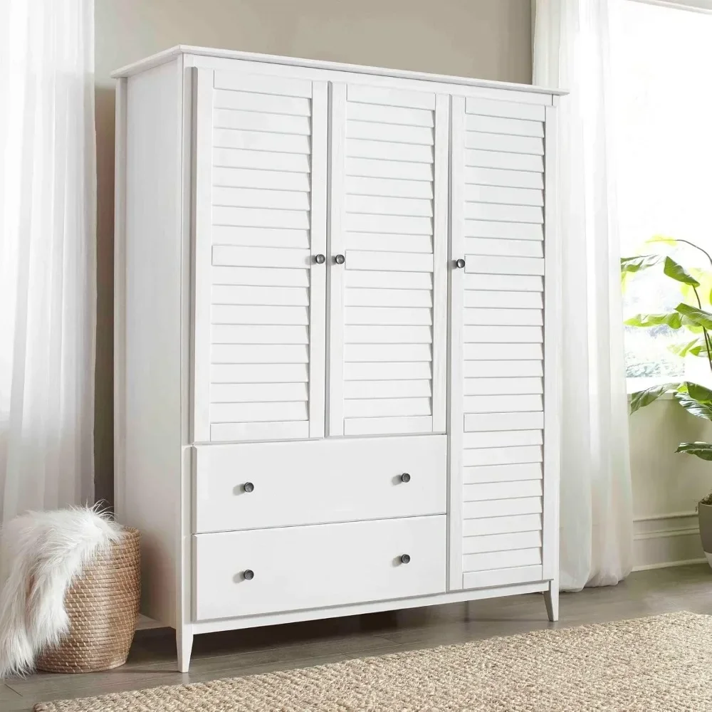 

Greenport 3-Door Wardrobe, Brushed White