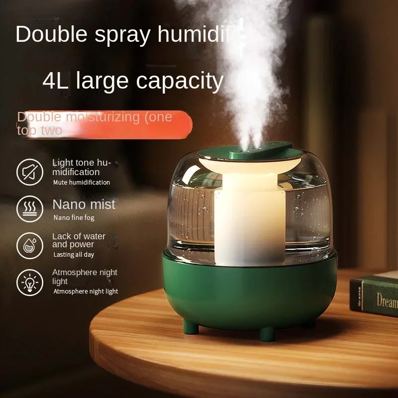 

2023 New USB Large Capacity Humidifier Dual spray Home Dormitory Mute Aromatherapy Bedroom Desktop