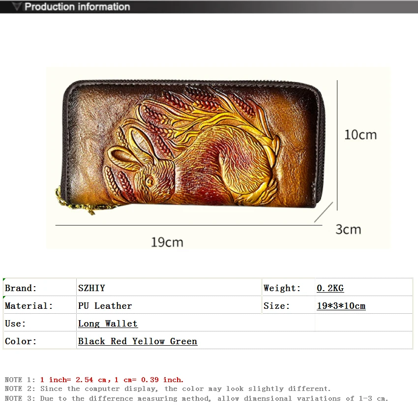 กระเป๋าสตางค์ยาววินเทจกระเป๋าสตางค์สุภาพสตรีหรูหราออกแบบเก็บกระเป๋าโทรศัพท์แม่ของขวัญรูปแบบกระต่ายสํานักงานใหม่กระเป๋าถือ