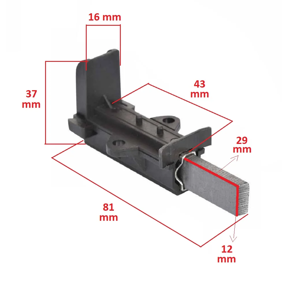 Compatible for Altus AL161XYD Washing Machine Sheathed Motor Charcoal (5x12.5x32)