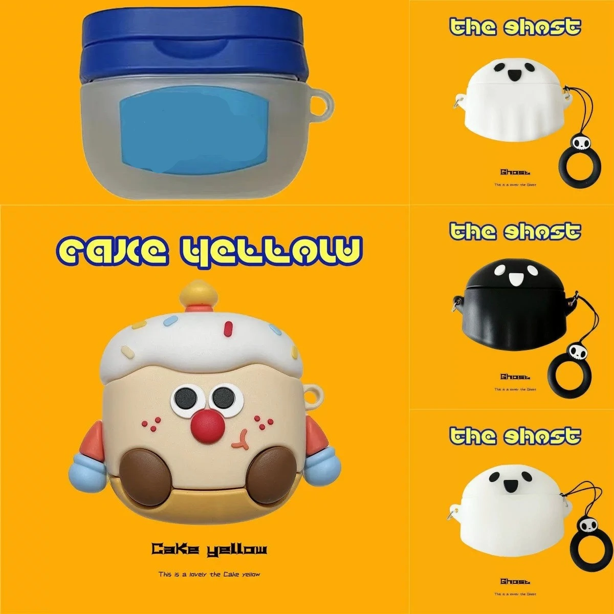 Cute 3D Cartoon Silicone Earphone Case For Soundcore AeroClip 2 Wireless Earbuds Protective Cover Shape Shockproof Earbud Shell