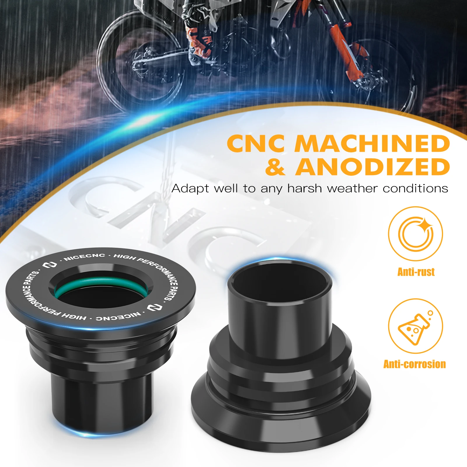 

NICECNC For Husqvarna TE 300 2024 TE 250 FE 250 FE 350 FE 450 501 Rear Wheel Spacers Hub Collars TC 125 FC 250 TX 300 2023-2024