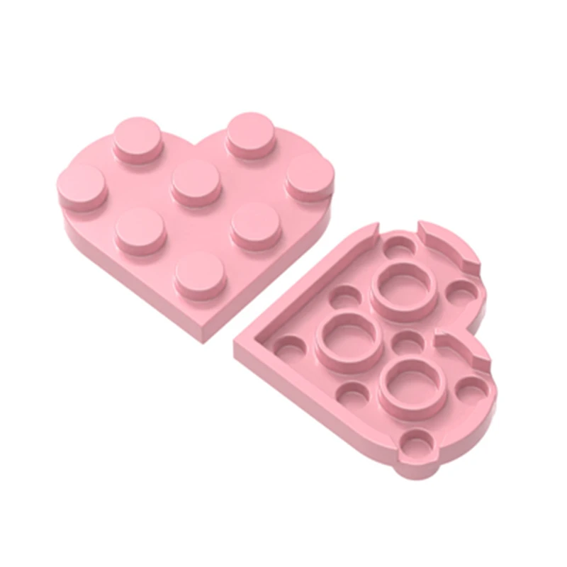 PLATE 3x3 heart shaped board Compatible with 39613 Building Block Toys Accessories