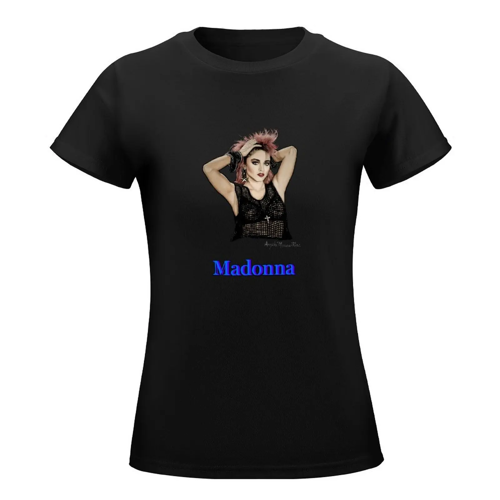 80s pop icon T-Shirt animal prinfor customizeds t-shirts for Women loose fit