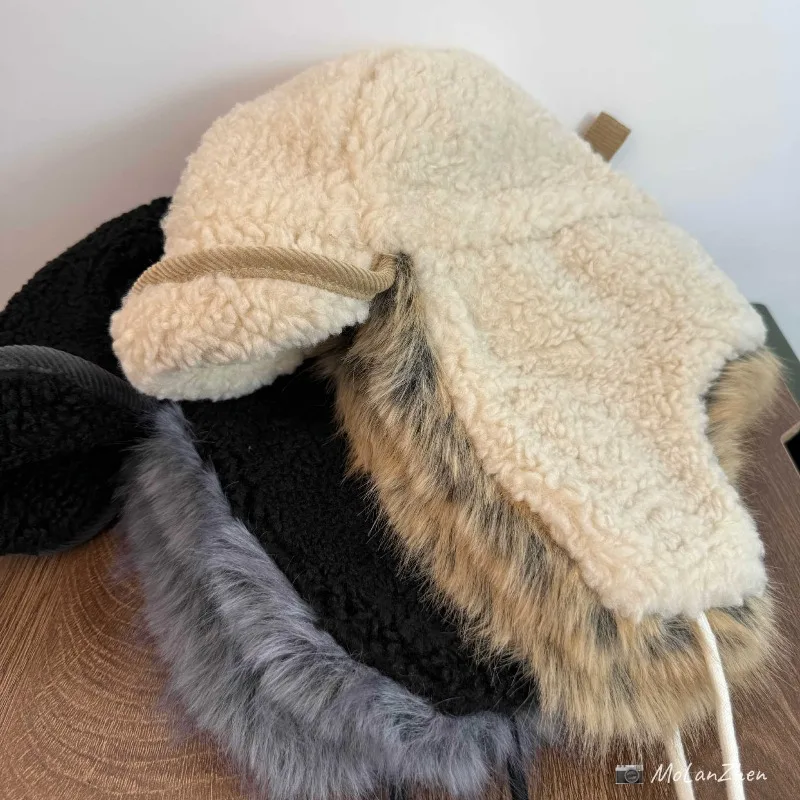 قبعة Lei Feng سميكة مضادة للبرد لركوب الدراجات في الخريف والشتاء لحماية الأذن وقبعات منفوخة دافئة للرجال والنساء #5