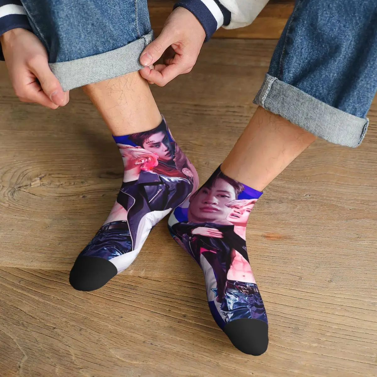 

Носки Bang Chan в стиле Харадзюку, супер мягкие чулки, всесезонные носки, аксессуары для мужчин и женщин, подарки