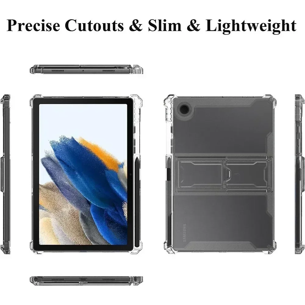 Чехол из ТПУ для Samsung Galaxy Tab S9 S8 Plus 12,4 ПК-подставка для Galaxy S7 PLUS FE 12,4 Tab S6 Lite 10,4 S9 11 дюймов A8 10,5 Funda