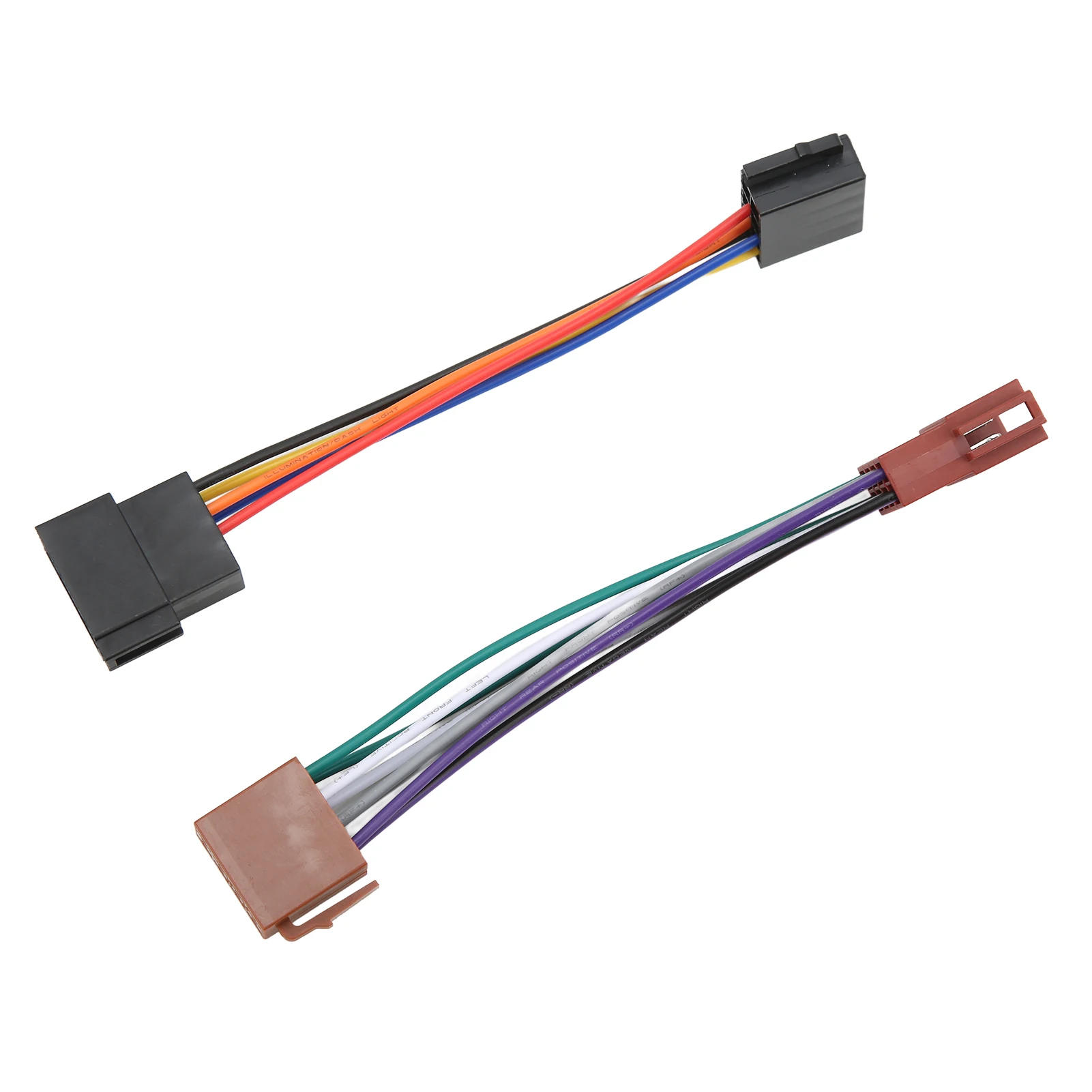 ISO Radio Wire Connector Wiring Harness Adapter Plug Male to Female 16 Pin ISO Female Radio Receiver Cable Car Parts