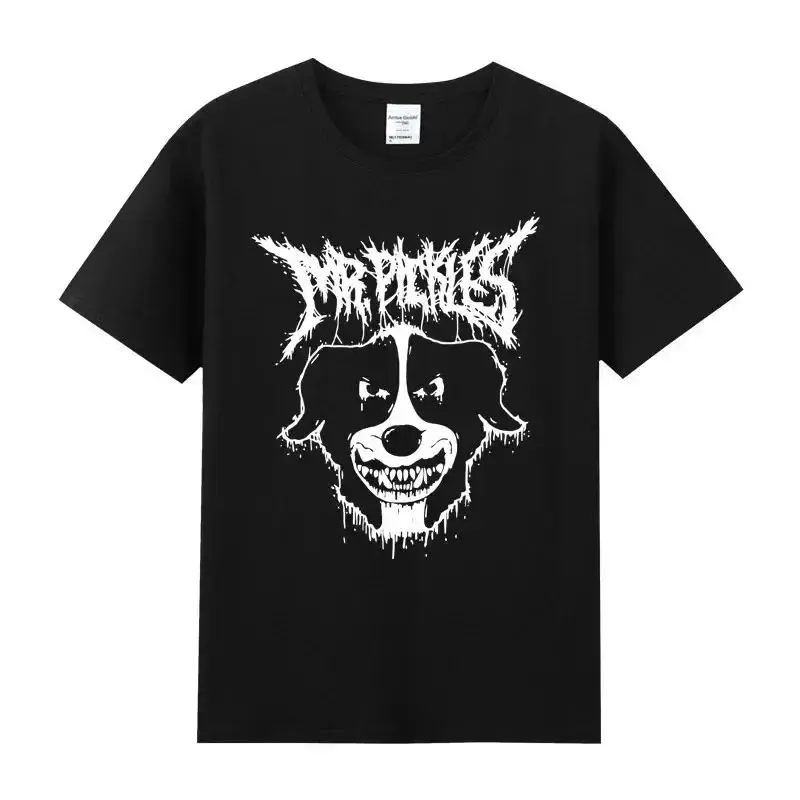 2024 Cartoon Mr Pickles T Shirt Men Soft Collie Dog T-shirt O-neck Short Sleeved Funny Tv Adult Adultswim Mature Dog Evil Satan