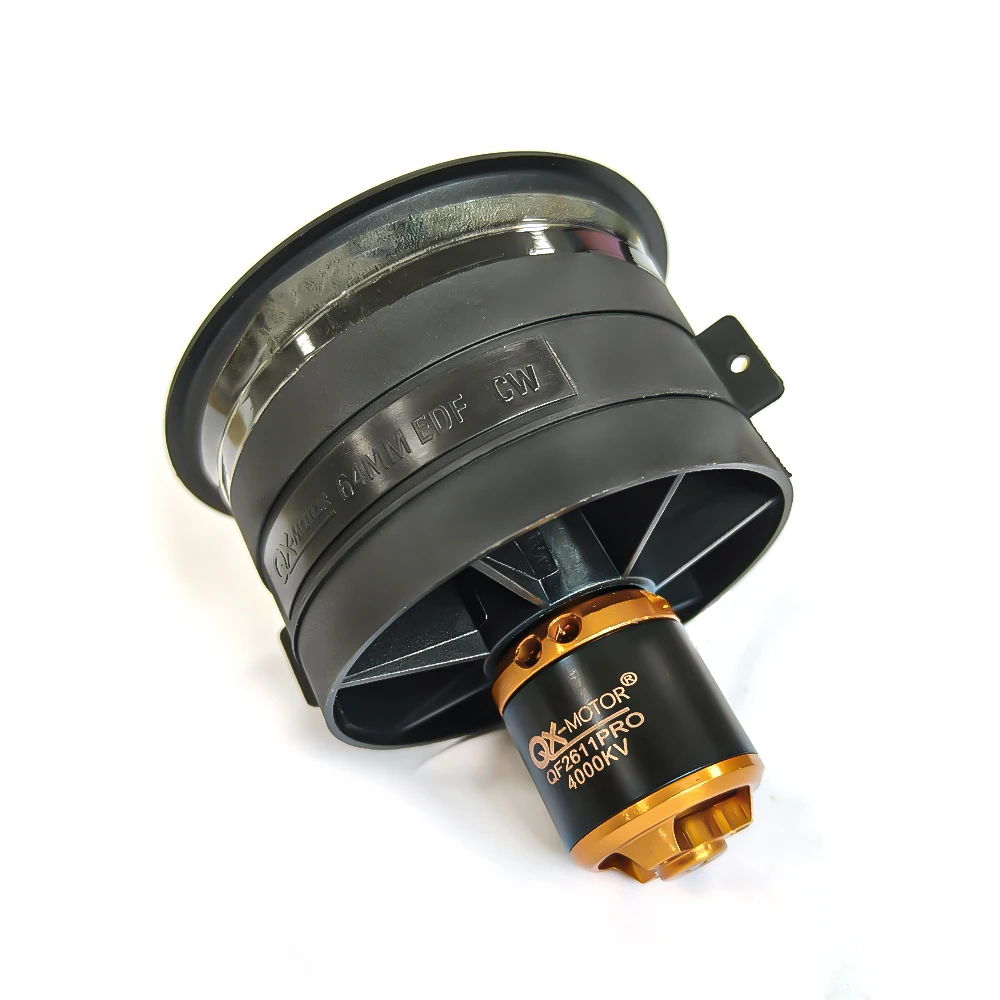 QX-MOTOR QF2611PRO 64mm EDF 3-6S 900G thrust 5Blades with Brushless Motor for RC Multirotor Helicopter Quadcopter Drone Parts