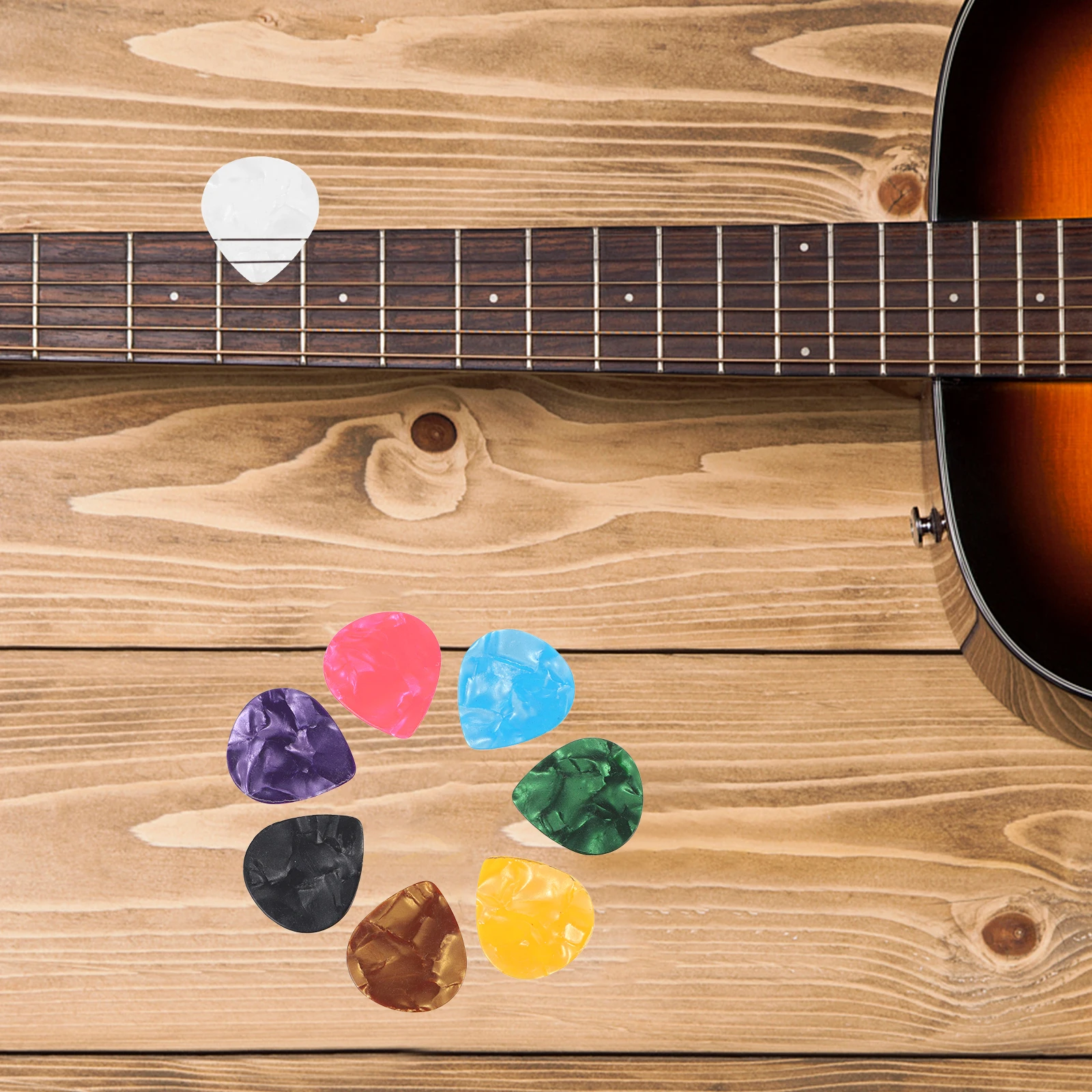 

150 Pcs Guitar Pick Plectrums Picks for Acoustic Dad Electric Guitars Thin Practice Replacement Ballad