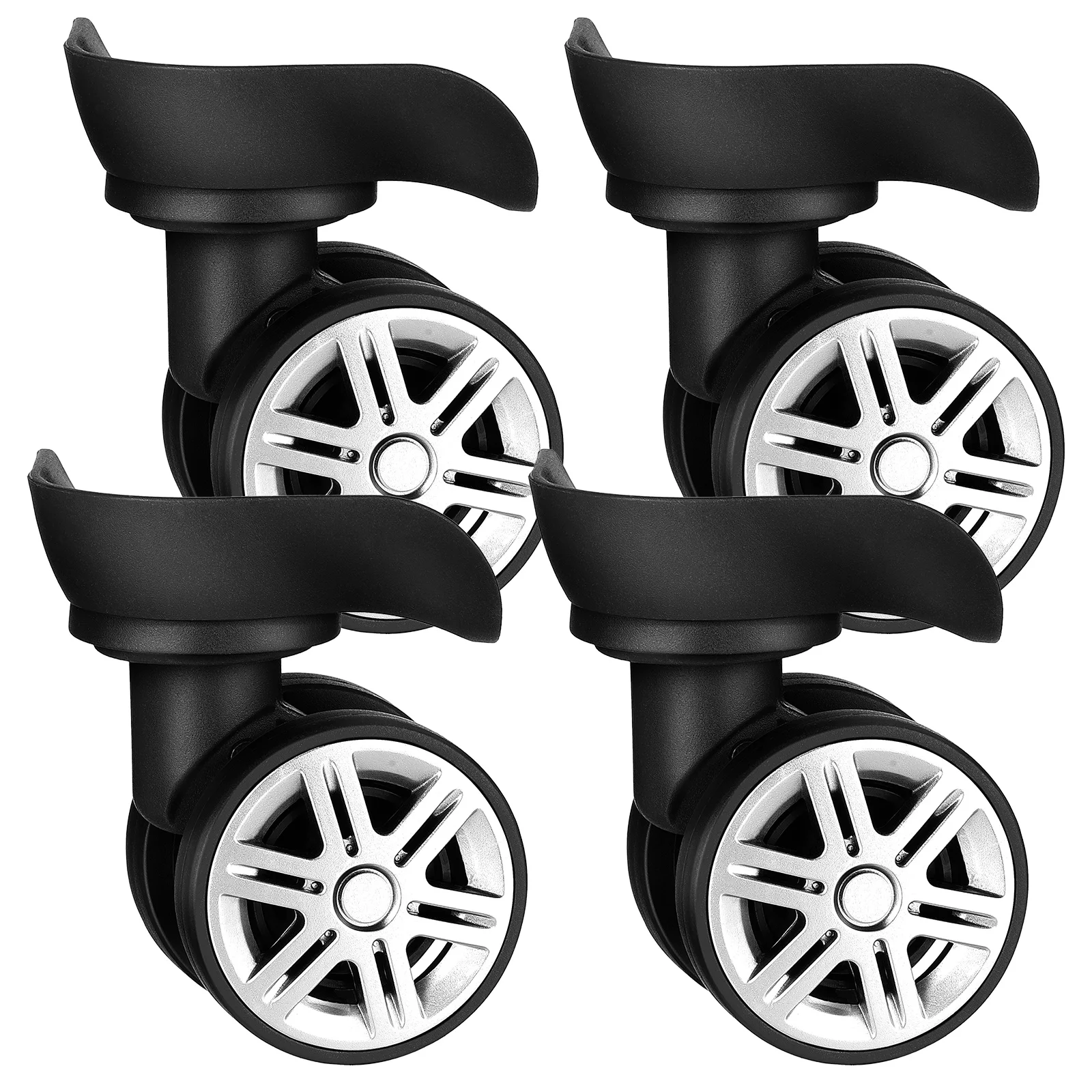 

4 pcs Luggage Wheels Replacement Universal Swivel Caster Wheels For Suitcase Trolley Trunk Repair Heavy Duty Abs Wheel Case