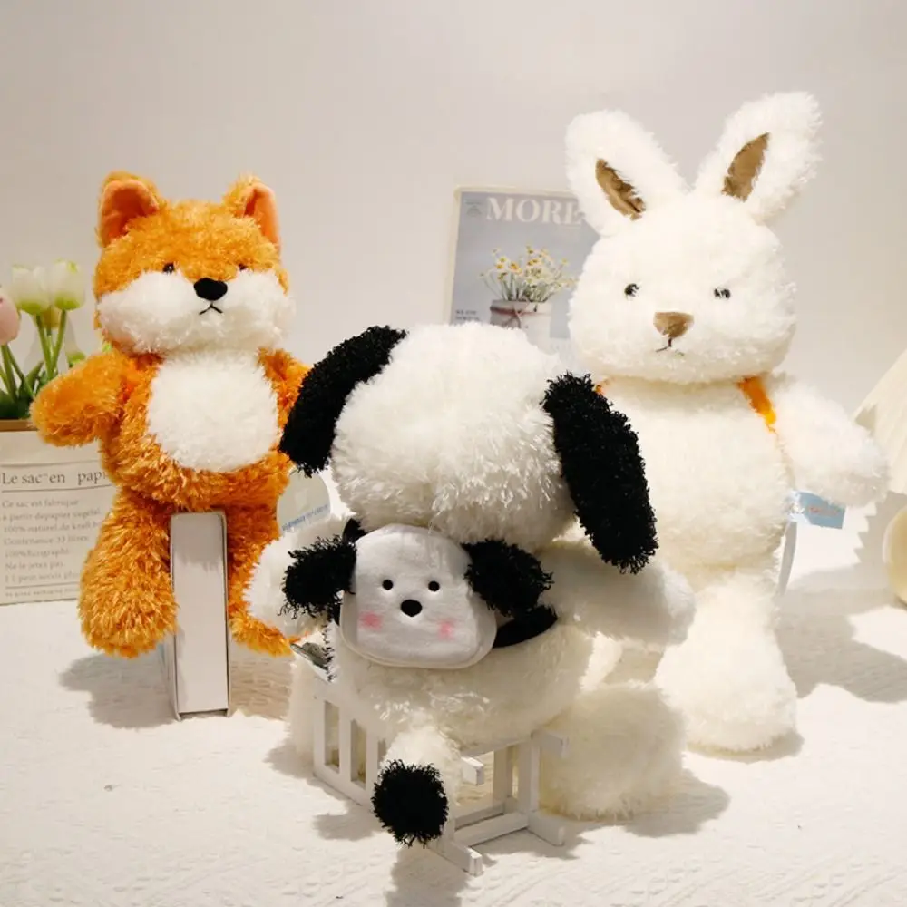 Collezione interattiva di bambole di coniglio Beibei Comodo peluche di cane Beibei da 16 cm, bambola di peluche animale morbido, decorazioni per la casa