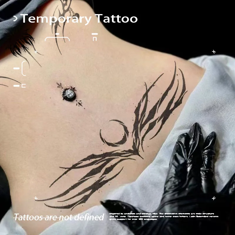 

Butterfly Succubus Herbal Juice Tattoo Sticker Temporary Tattoos Waterproof Sexy Hot Girl Fake Tattoo Halloween Party Gift Y2K