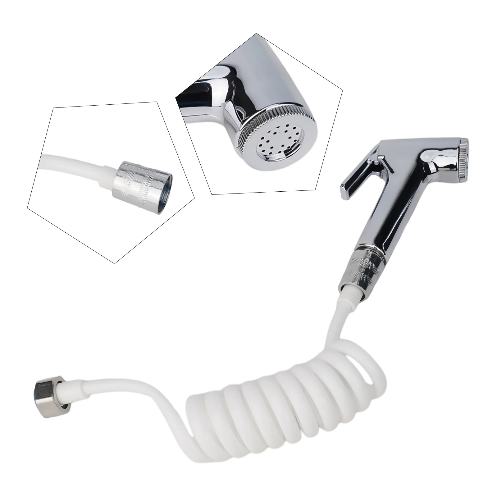 

ABS-Material Shattaf Spray for Toilet with G1/2 Thread Fitting and Trigger Activation for Precise Water Delivery Control