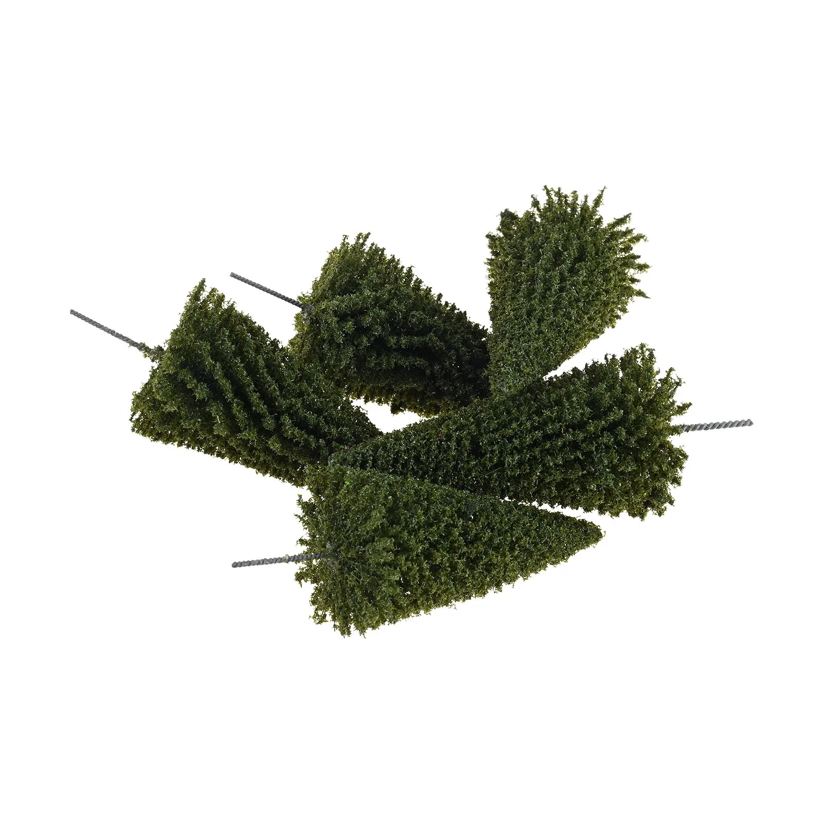 For Micro Scene Layouts,three-dimensional Models 20Pcs Spruce-colored Miniature Trees and For Desktop Iving Room Decorations