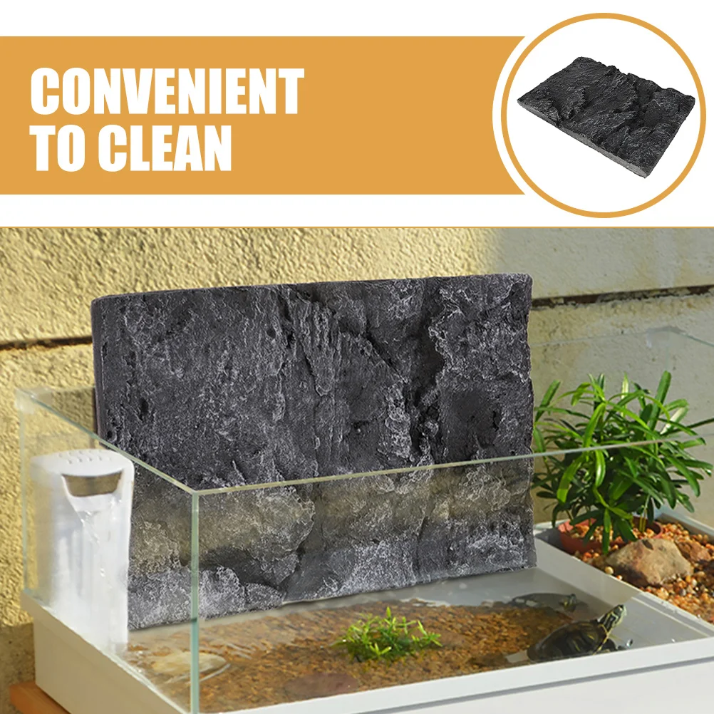 

3D Aquarium Background Stone Decorative Board Fish Tank Terrarium Reptile Landscape Realistic Rock Panel Turtle Enclosure