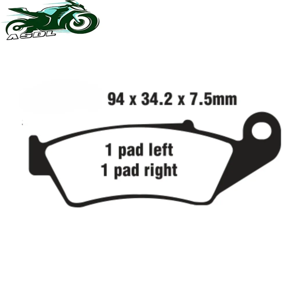 Front Rear Brake Pads for KAWASAKI KX 125 1995-2008 KLX 250 1998-2007 KX 250 1995-2008 KLX 400 R KX 500 E8-E16 1996-2004 image 5