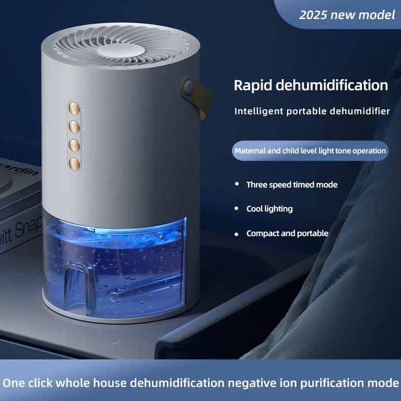 TINSOL جديد 1300 مللي مزيل رطوبة الأيونات السالبة للمنزل والمكتب مضاد للعفن والرطوبة موفر للطاقة مزيل رطوبة الهواء المحمول