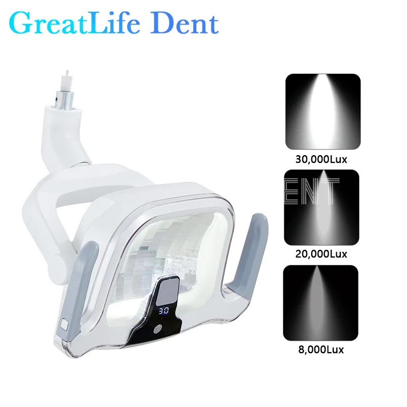 GreatLife Dent 5w 22mm 26mm equipo de silla de unidad Dental, lámpara de inducción sin sombras, luz de operación Dental, lámpara Led