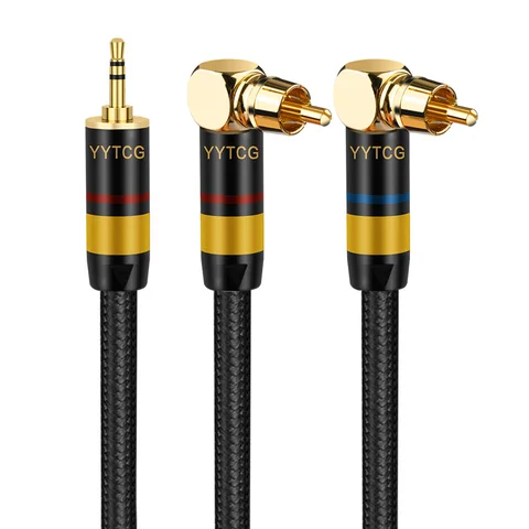 YYTCG аудиокабель 3,5 мм на 2RCA