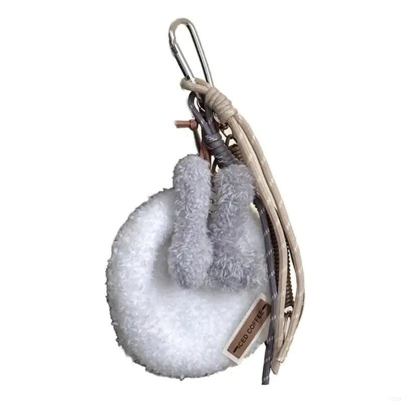  Exquisite Handmade Keychain Plush Bag Pendant Afternoon Teas Desserts and Beverages Charm Keyring Backpack Decoration