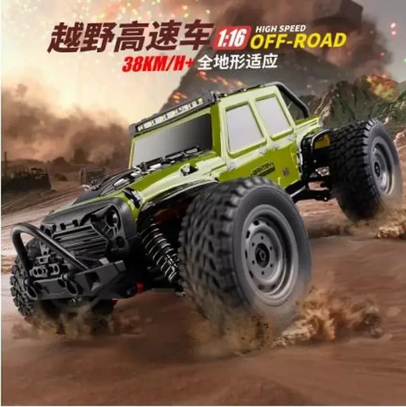 2024 Scy-16103 1:16 Borstelloze Afstandsbediening Off-Road Pick-Up Auto Traploze Snelheid Truck 4wd Rc Simulatie Model Kinderen Geschenken Speelgoed