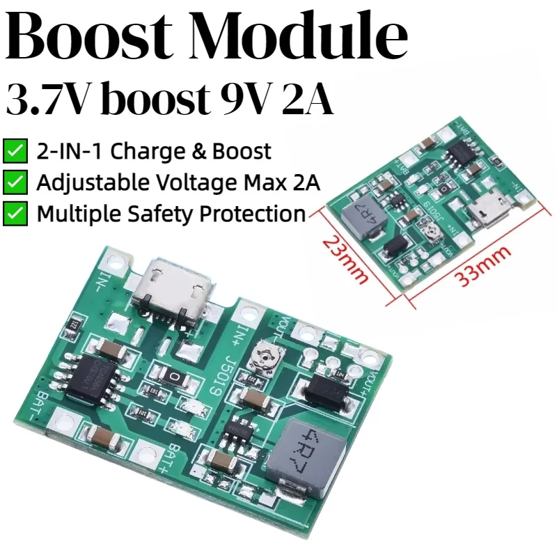 5/15PCS Lithium Li-ion 18650 3.7V 4.2V Battery Charger Board DC-DC Step Up Boost Module TP4056 DIY Kit Parts