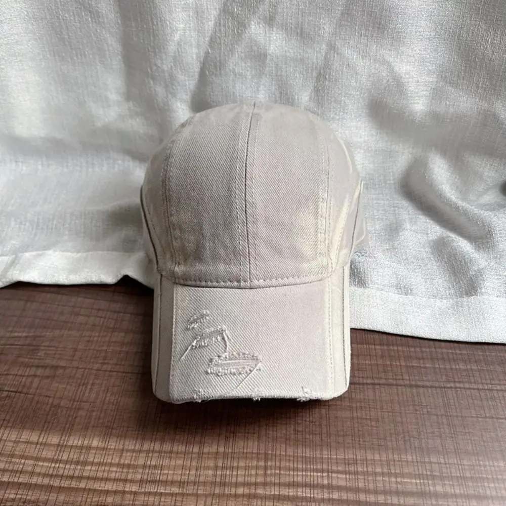 

Creative Gift Cotton Unisex Hat Breathable Durable Distressed Cap Lightweight Vintage Baseball Cap