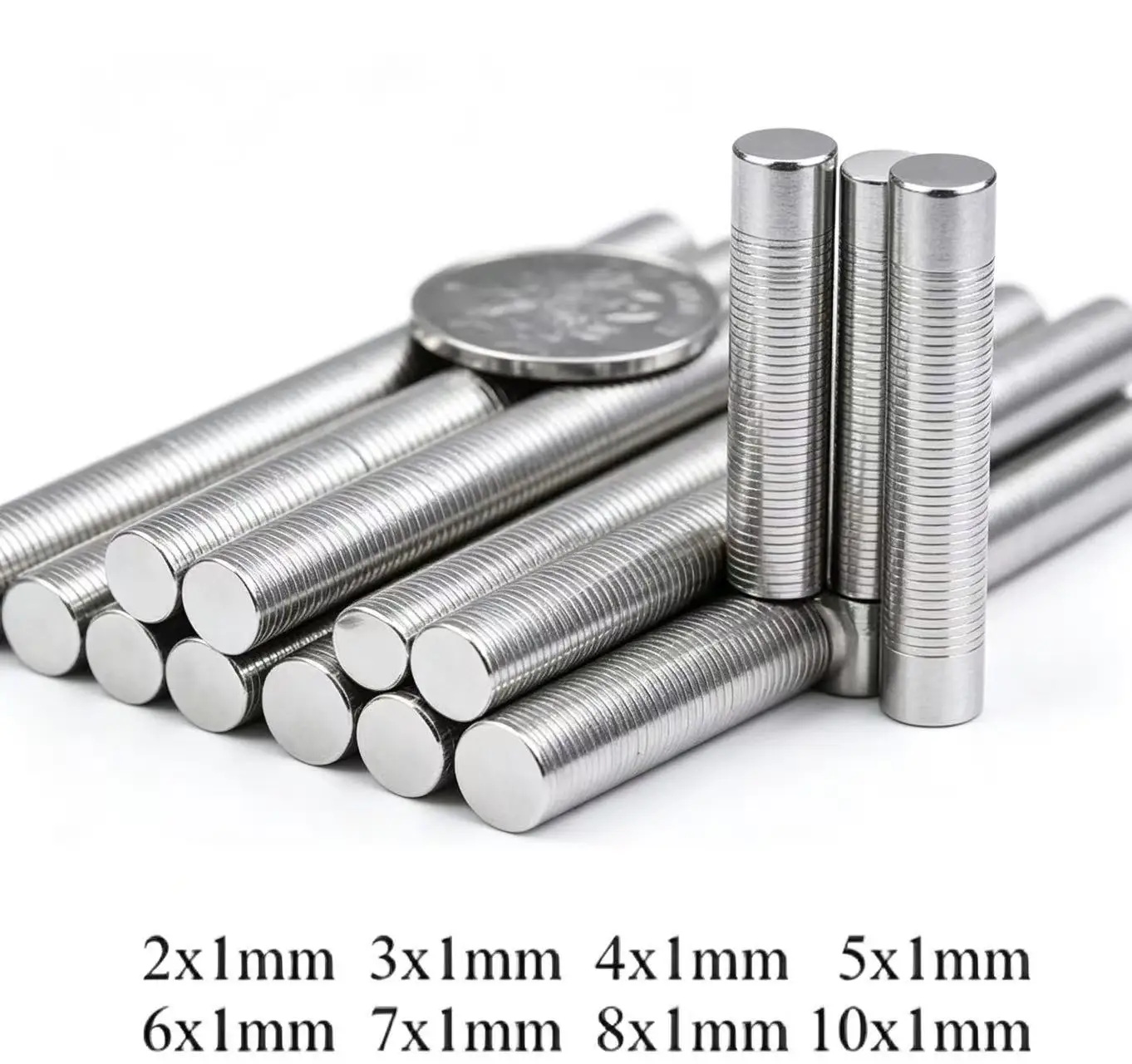 Super Powerful Round Neodymium Magnets NdFeB Permanent Strong Magnetic imanes Multi‑Use Refrigerator Mag 8*1 5*1 6*1 4x1 3x1 2x1