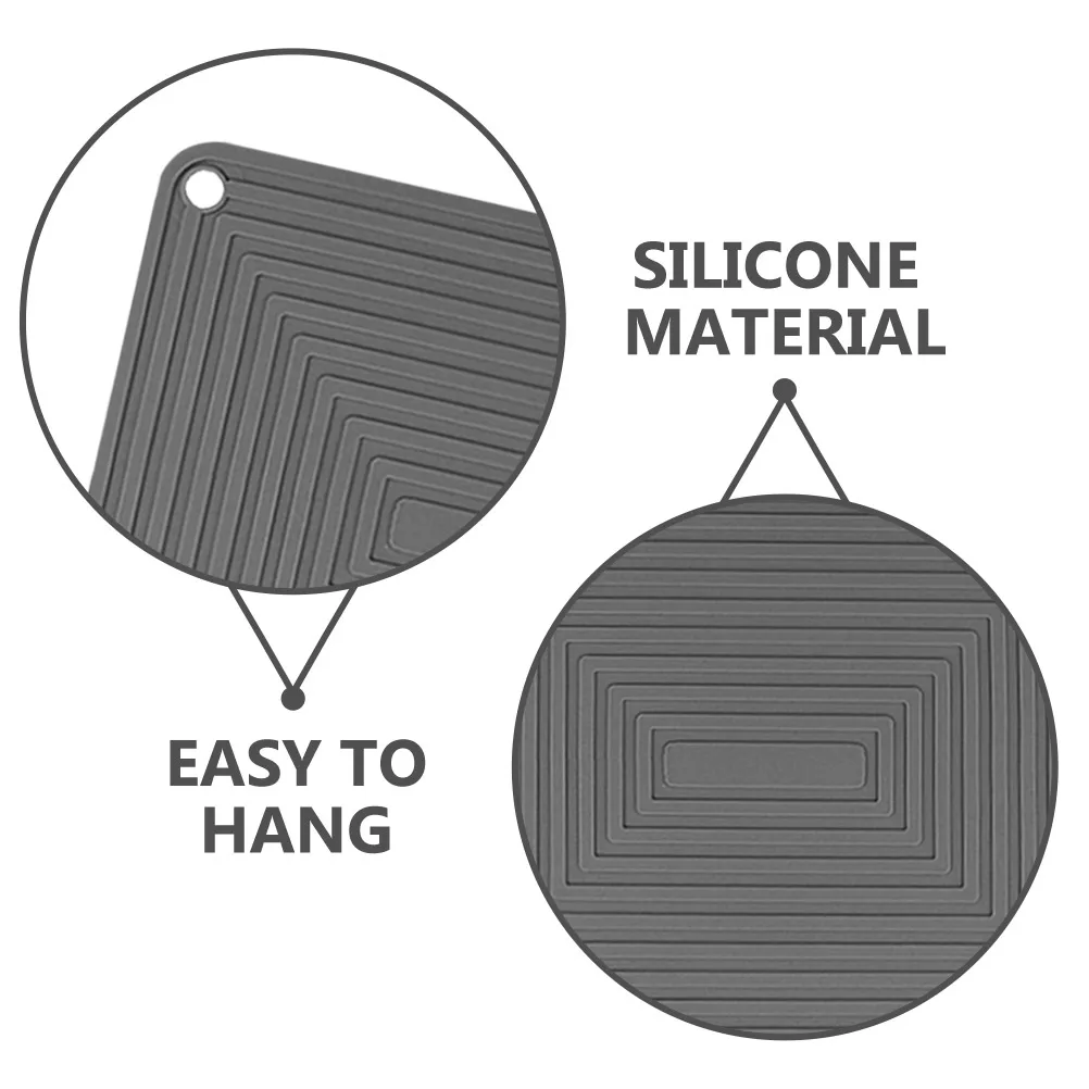 

2Pcs Silicone Table Pad Heat Resistant Non-Slip Mats for Hot Dishes Stain Resistant Oils Silicone Pads Hot Pan Mat