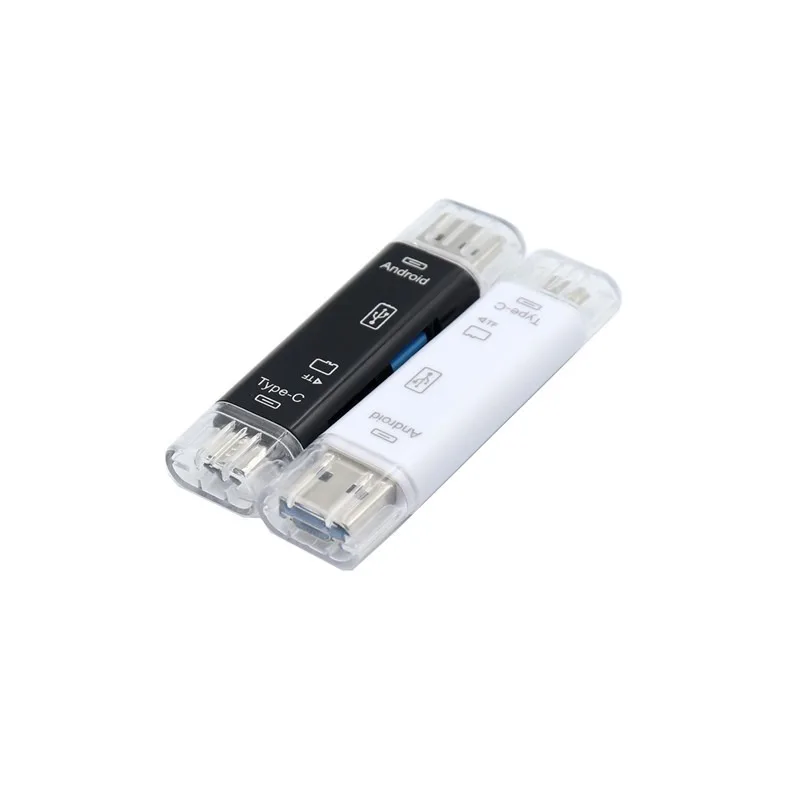 USB 3,0 кардридер для SD, TF карт, 6 в 1, многофункциональный кардридер, Type C/Micro Usb/U диск/Tf/Sd флэш-накопитель, OTG адаптер для телефона, ноутбука