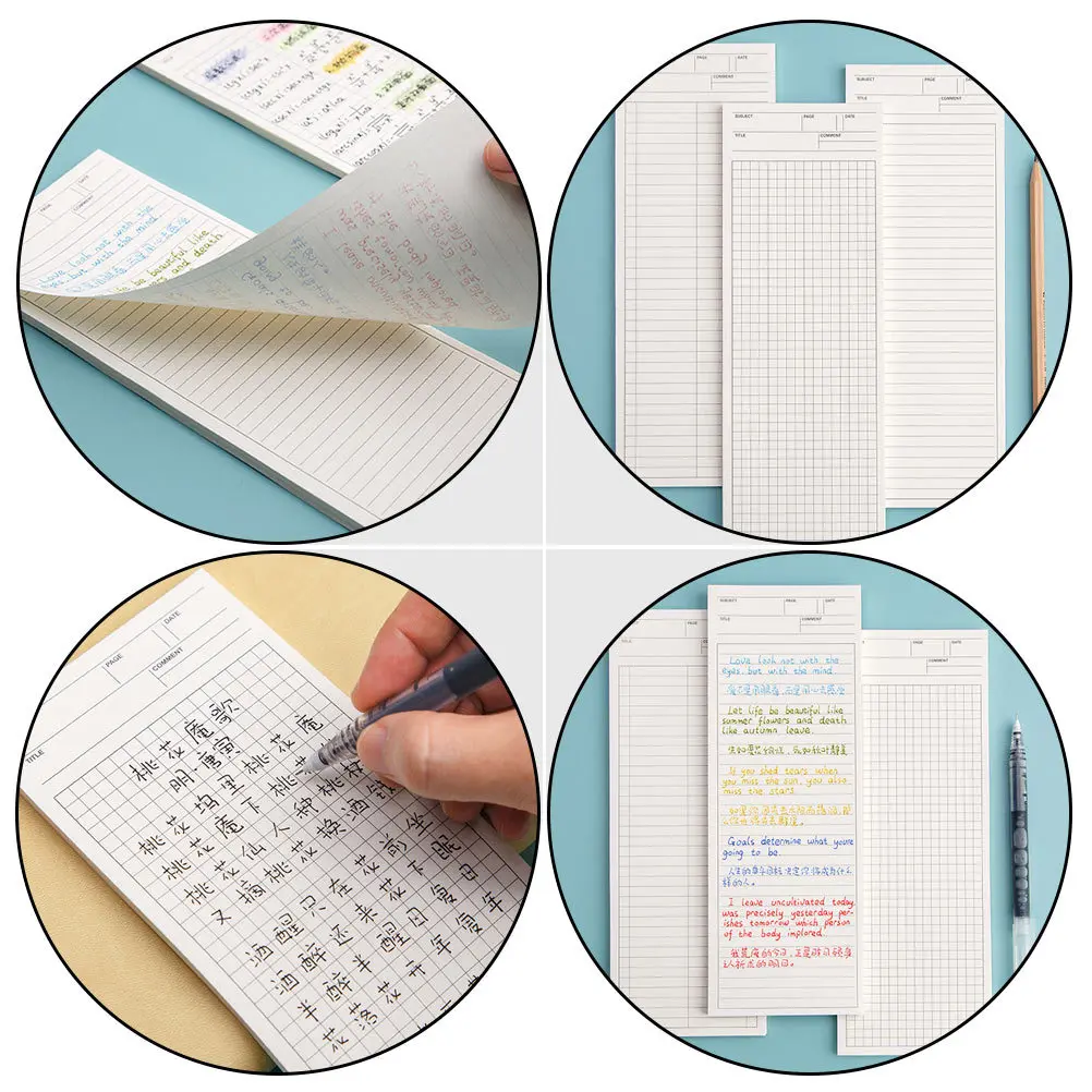 

3Pcs Mini Portable Planning Handbook Super Long Schedule Notepad Study Reminder Organizer Long Schedule Books