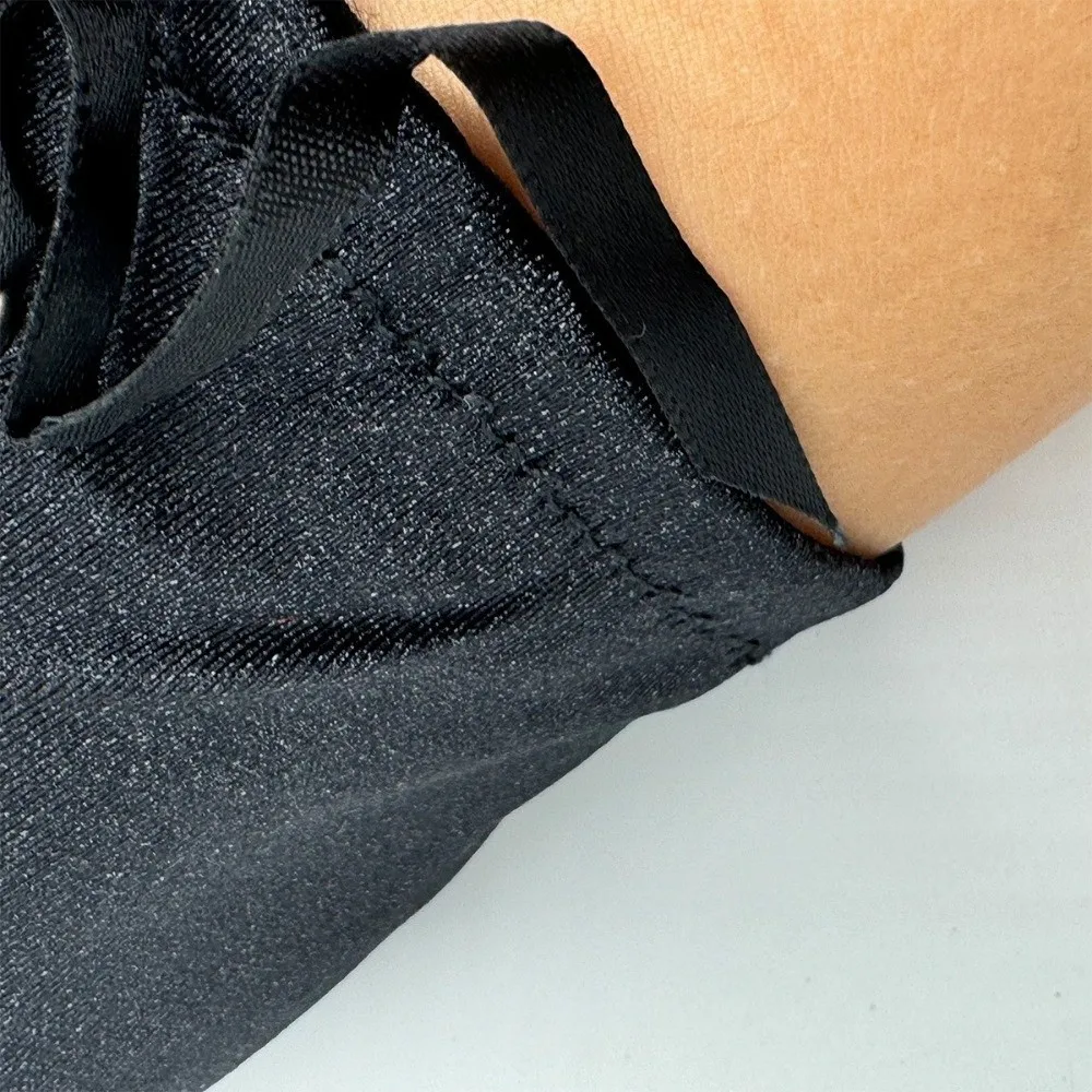 Cute Long Ribbon Gloves Lolita Elastic Half Finger Gloves Cloth Elbow Long Women Gloves Halloween Cosplay