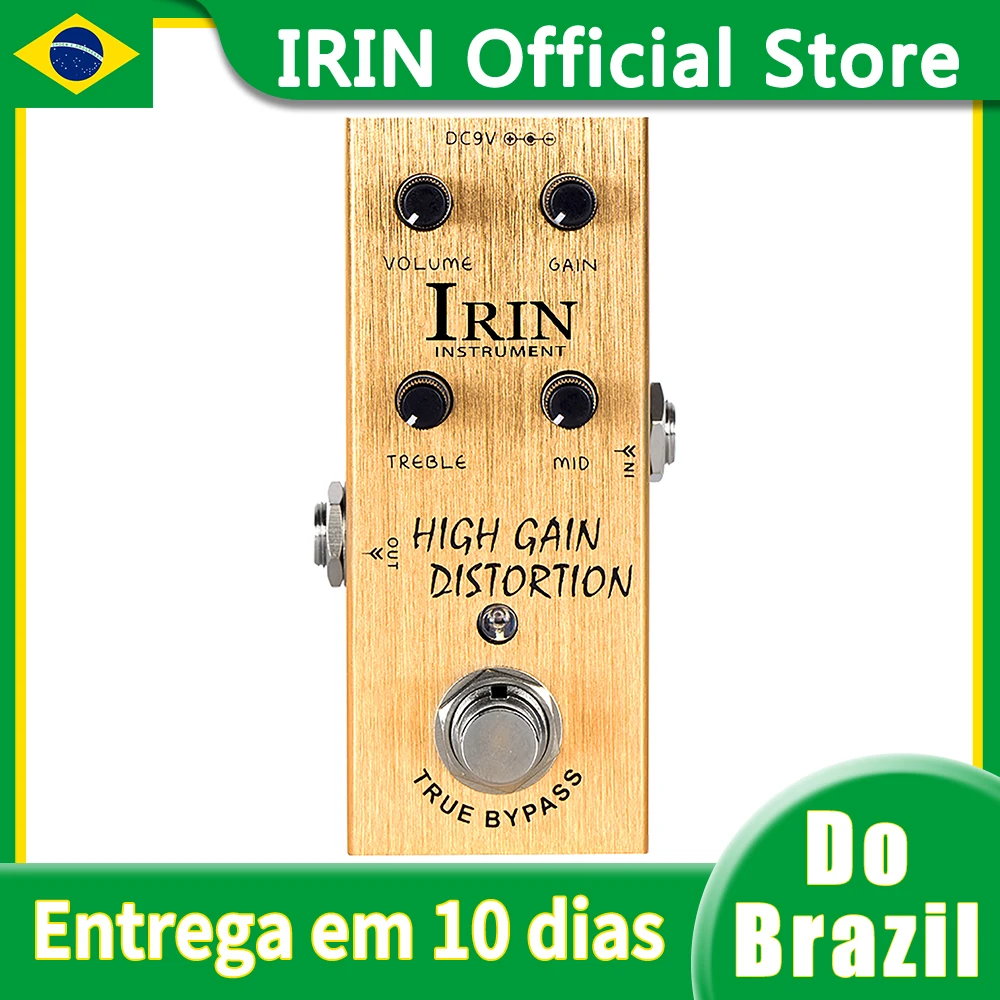 IRIN High Gain Distortion Effect Pedal AN-14 Electric Guitar Effects Pedal True Bypass Pedal Guitar Accessories & Parts