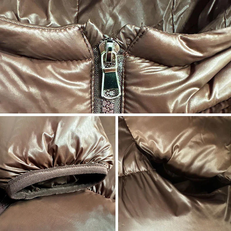 Herbst Winter Baby Jungen Mädchen Leichte Jacke Einfarbig Dick Warm Kapuzenjacke mit Reißverschluss Oberbekleidung für 1-6 Jahre Kinder Baumwolle Daunenjacke – Detail 14
