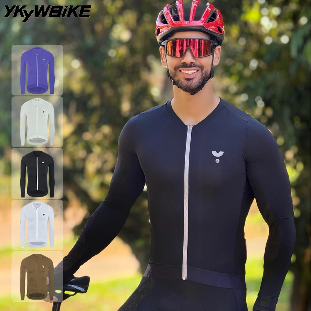 Ykyw Cycling Gear - YKYW 2026 Herren Pro V-Ausschnitt Langarm-Radtrikot