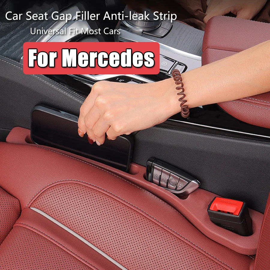 

Car Seat Gap Filler Side Seam Plug Strip Leak-proof Filling Strip For Mercedes Benz W204 W205 W212 W213 W176 AMG A B C E S Class