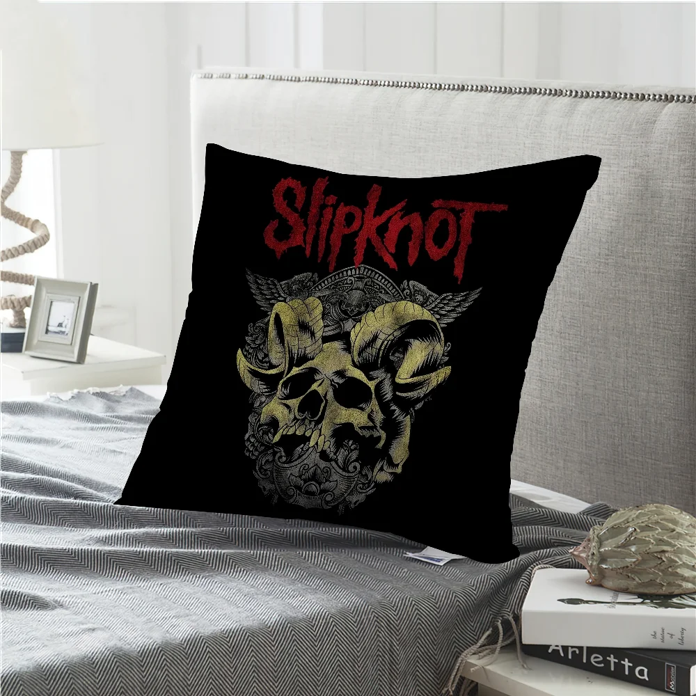 Band S-Slipknot Pillow Case Living Room Headboard Bedroom Office Cushion Cushion Sofa Nap Time