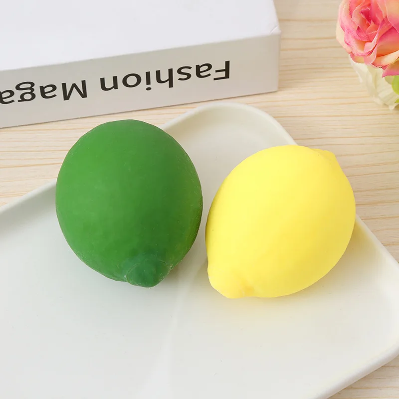 Stress Relief Toy Squishy Lemon Ball Slow Rebound Decompression Fidget Toy Anxiety Relief Desk Toy Gift
