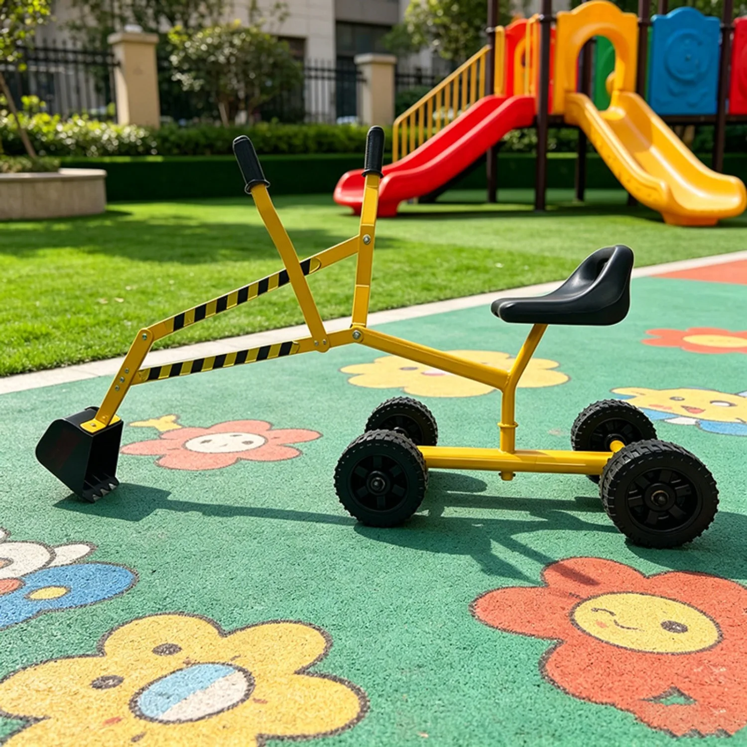 Sand Digger for Boys and girls , Excavator ride for Outdoor Playground and Beach Construction Riding Toys for Children