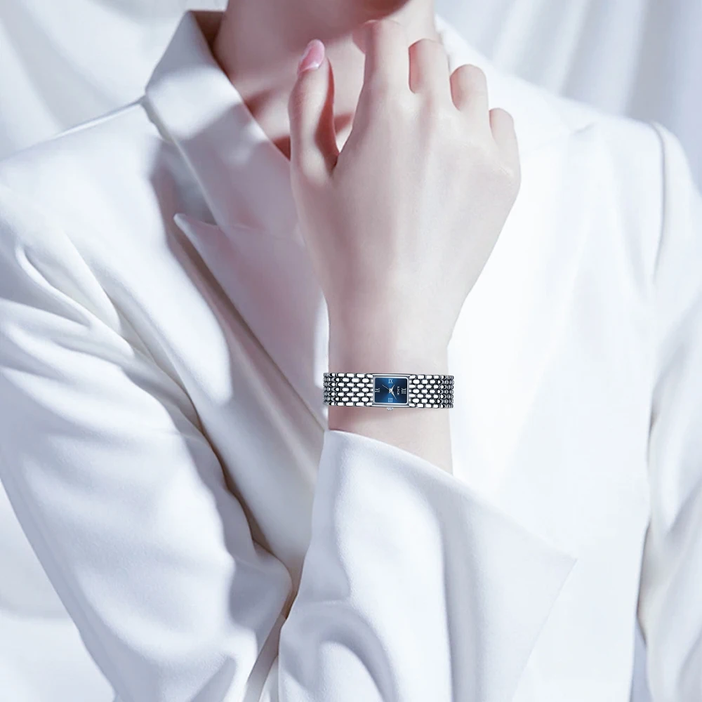 LIGE Elegant Luxury Woman Watch Fashion Casual Square Bracelet Quartz Watches for Women Waterproof Simple Ladies Thin Wristwatch