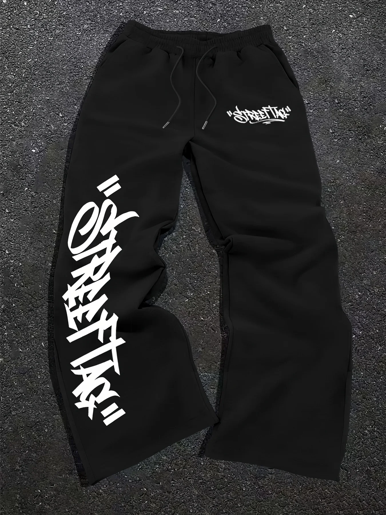 

Men'S Print Casual Sweatpants with Elastic Waist and Drawstring | Comfortable Long Pants Perfect for Streetwear and Daily Wear