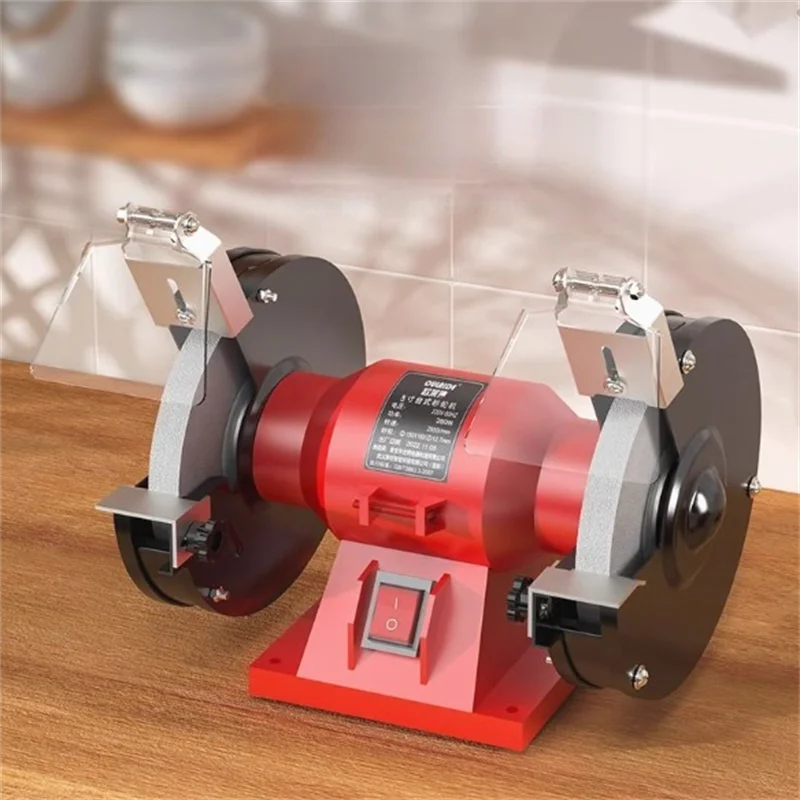 

220V 5/6/8 Inch Bench Grinder with Brushless Motor Single Speed Table Grinder Knife Sharpener for Household Polishing Sharping